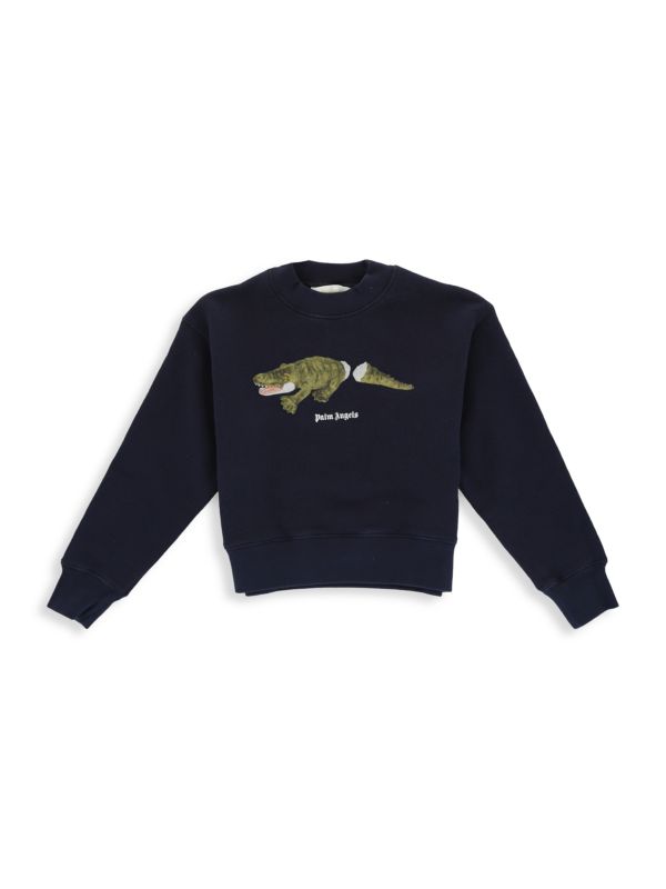 Palm Angels Little Boy's & Boy's Crocodile Graphic Sweatshirt